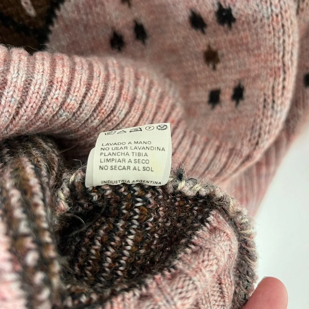Vintage Geometric 85% Wool Sweater Made In Peru Host Pick 🥳🎊🎉 - Picture 10 of 10
